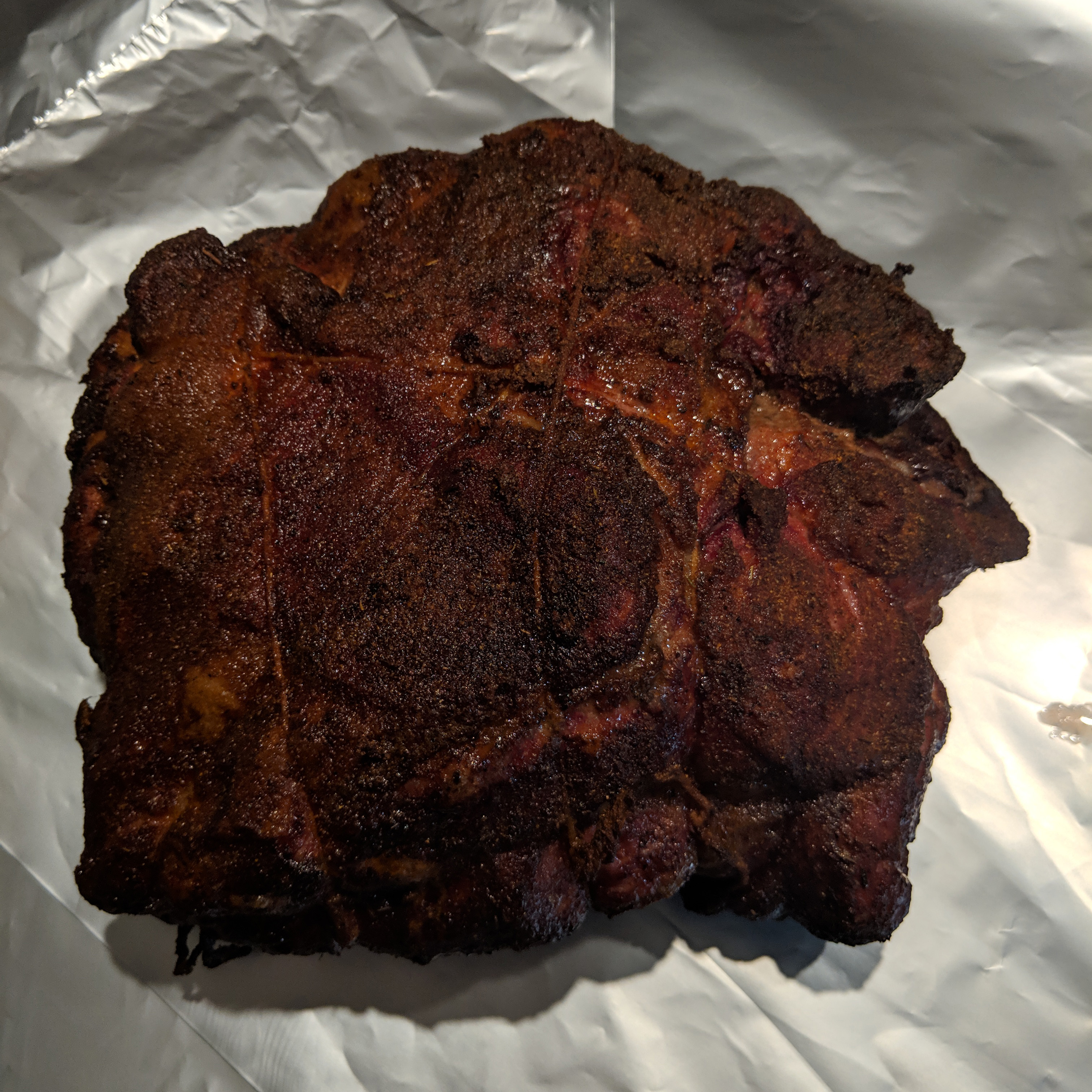 A smoking classic, pulled pork 'butt'.