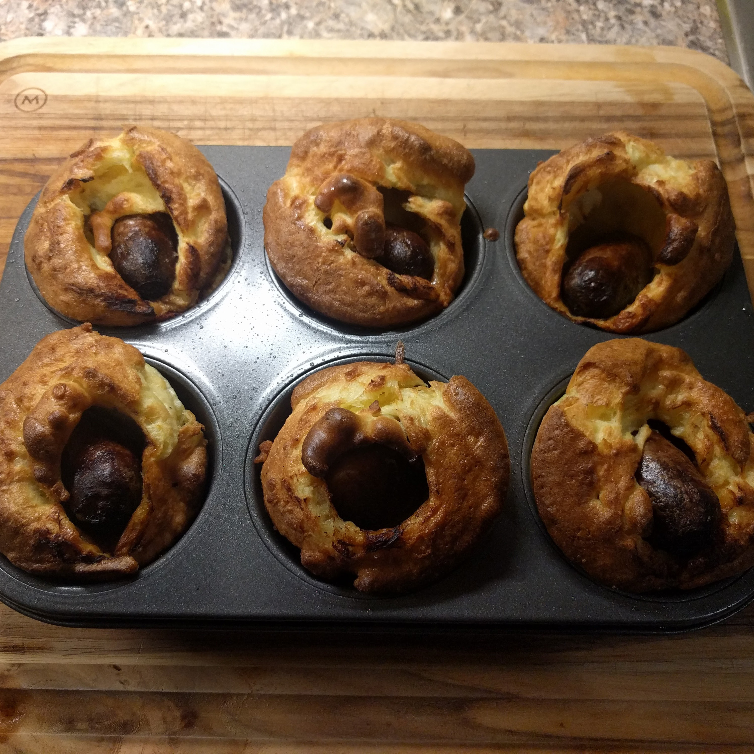 An English 'delicacy' Toad in the Hole.