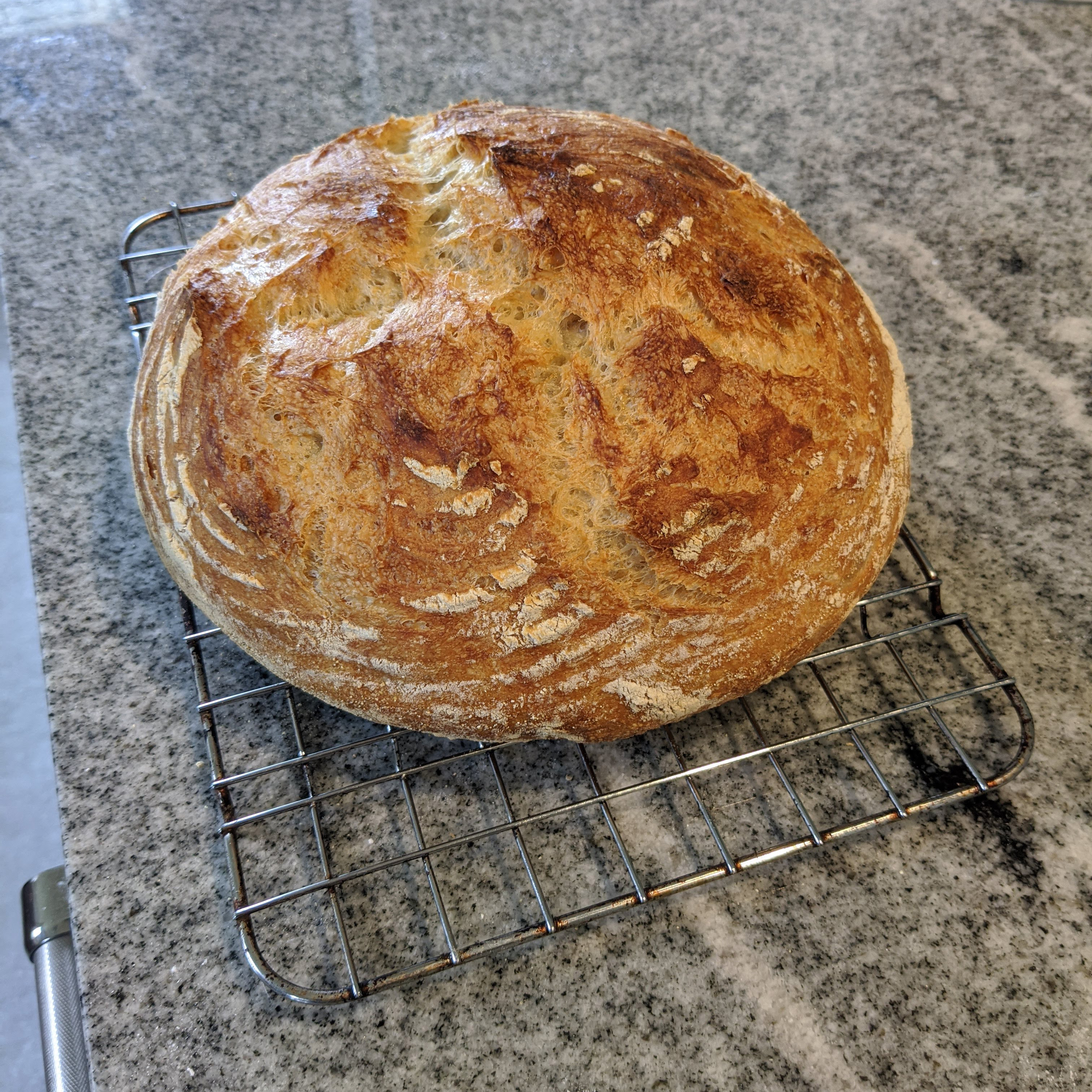 One of my earliest attempts at bread baking.